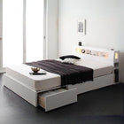 収納付きベッド スタンダードポケットコイルマットレス セミダブル