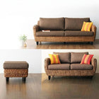 ソファ2点&オットマン 3点セット 2人掛け + 3人掛け ウォーターヒヤシンス