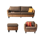 ソファ2点&オットマン 3点セット 1人掛け + 3人掛け ウォーターヒヤシンス