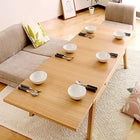 ローテーブル テーブル 天然木 伸長式 W120-180 おしゃれ