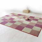 い草ラグ ウレタン6mm 140×200cm 純国産ブロック柄