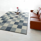 ラグ マット い草ラグ ウレタンなし 191×250 選べる 厚み 3タイプ 純国産 ブロック柄