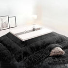 こたつ3点セット テーブル+掛・敷布団 鏡面仕上 長方形 75×105