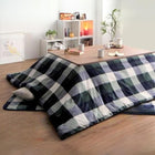 こたつカバー単品 4尺 長方形 80×120 天板対応 チェック柄はっ水こたつ