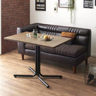 ソファダイニング 2点セット テーブル + 2人掛けソファ1脚 左アームタイプ W100 ヴィンテージ カフェスタイル