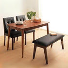 ダイニング 4点セット(テーブル+チェア2+ベンチ1) W115 さっと拭ける PVC