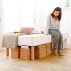 マットレスベッド ベッドパッド・シーツ 別売り セミシングル ショート丈 脚30cm