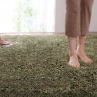 マット ラグ シャギーラグ 20mm厚 190×190 選べる 12色×4サイズ ミックスカラー ふかふか マイクロファイバー