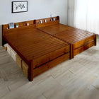 すのこファミリーベッド ベッドフレームのみ マットレス無し ワイドK240(S+D)