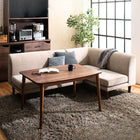 こたつ ダイニング 4点セット(テーブル+2人掛けソファ1+1人掛けソファ1+コーナーソファ1) W120 こたつもソファも高さ調節