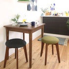 ダイニングセット コンパクトダイニングテーブル ブラウン W68