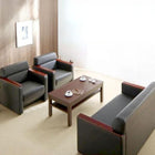 応接セット 事務所用 おしゃれ ソファ3点&テーブル 4点セット 1人掛け×2+2人掛け