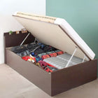 収納ベッド 跳ね上げ 薄型プレミアムボンネルコイル セミシングル 深さグランド