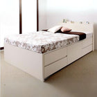 収納ベッド 国産 組立設置付 薄型プレミアムボンネルコイル ダブル