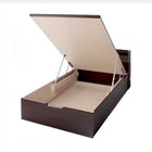 ベッドフレームのみ ベッド セミダブル ベッド 跳ね上げ 収納 縦開き セミダブル 深さレギュラー お客様組立