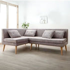 ソファ ダイニングソファ 北欧 ソファダイニング 2点セット(2人掛けソファ1脚+アームソファ1脚) 左アーム