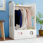 ハンガーラック 男の子向け 落書きが消せる ホワイトキッズ収納 子供