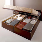 ベッド ガス式 跳ね上げ 収納 ワイドK200 マットレス付き フランスベッド マルチラススーパースプリング 縦開き 組立設置付