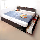 ベッド 連結 収納 スタンダードボンネルコイル B (S)+A (SD)タイプ ワイドK220 組立設置付