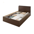 ベッドフレームのみ シングル 連結ベッド 収納 壁付け 国産 ファミリー Bタイプ お客様組立