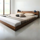 ベッド ダブル 大型フロアベッド プレミアムボンネルコイル