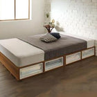 セミダブル ベッド スタンダードボンネルコイル 引き出しなし 引き出し収納