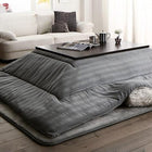 こたつ掛布団&敷布団2点セット ウレタン4倍入り極厚敷布団タイプ 6尺長方形 90×180cm 天板対応 裏プレミアム毛布つき