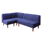 ダイニングソファ 3点セット 1人掛け+2人掛け+コーナー リビングダイニング