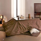 こたつ布団3点セット 掛・敷布団+布団カバー 5尺長方形 90×150cm 天板対応 裏プレミアム毛布付き