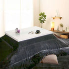 こたつ3点セット 鏡面仕上 4尺長方形 80×120 モノトーン