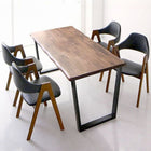 ダイニング 5点セット(テーブル+チェア4脚) W150 天然木ウォールナット 無垢材