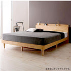 すのこベッド フランスベッド マルチラススーパースプリングマットレス付き セミダブル 棚・コンセント