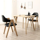 ダイニング 3点セット(テーブル+チェア2脚) W80 天然木