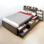 ベッド 収納 スタンダードポケットコイル チェスト収納 セミダブル お客様組立