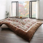 こたつ用掛布団単品 5尺長方形 90×150cm 天板対応 ジャカード風 花柄 国産