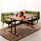 ポケットコイル リビングダイニング 4点セット(テーブル+2Pソファ1脚+1Pソファ1脚+コーナーソファ1脚) W150