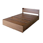 お客様組立 ベッド 棚コンセント 収納 ベッドフレームのみ セミダブル