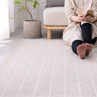 洗えるクッションラグ 長方形 185×240cm 綿100% クラック 床暖房