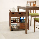 キッチンワゴン 56×30×62cm ブラウン