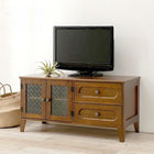 TV台 レトロ 両扉 90×40×45cm ブラウン