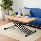 エクステンション昇降テーブル 100×57×31cm ブラウン