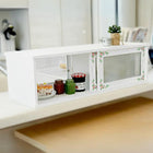 カウンター上収納 ローズ 75×25×22cm ホワイト