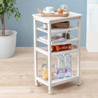 キッチンワゴン 35×45×85cm ブラウン