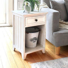 サイドチェスト 35×32×54.5cm アンティークホワイト