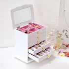 ジュエリーボックス クリスタル 26×16.5×28cm ホワイト