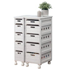 ストッカー 引き出し5段 ロゴなし 30×40×79cm ライトブラウン