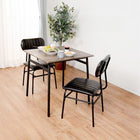 ダイニングセット コンパクト 3点セット 71×70×70cm ブラック