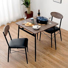 ダイニングセット 棚付き 3点セット 70×70×70cm ブラック