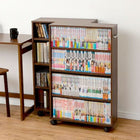 マガジンラック 4段 55×21×88.5cm ナチュラル