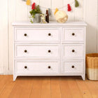 ローチェスト/ 6杯タイプ 6杯タイプ 79×31×59.5cm アンティークホワイト